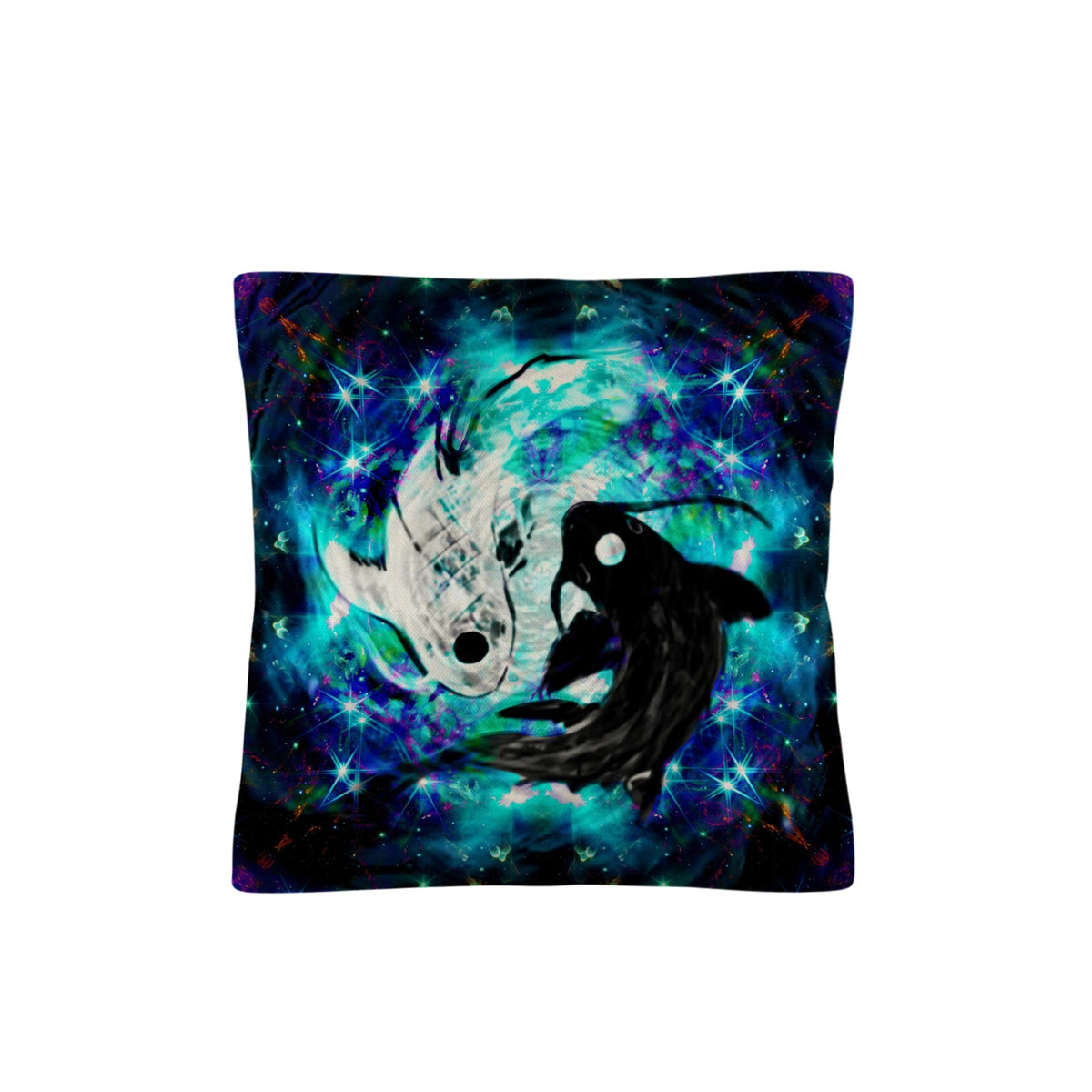 Katerina's Now & Forever Koi Desires Linen Throw Pillow 18" x 18" ( 1 Piece ) | Ships from USA