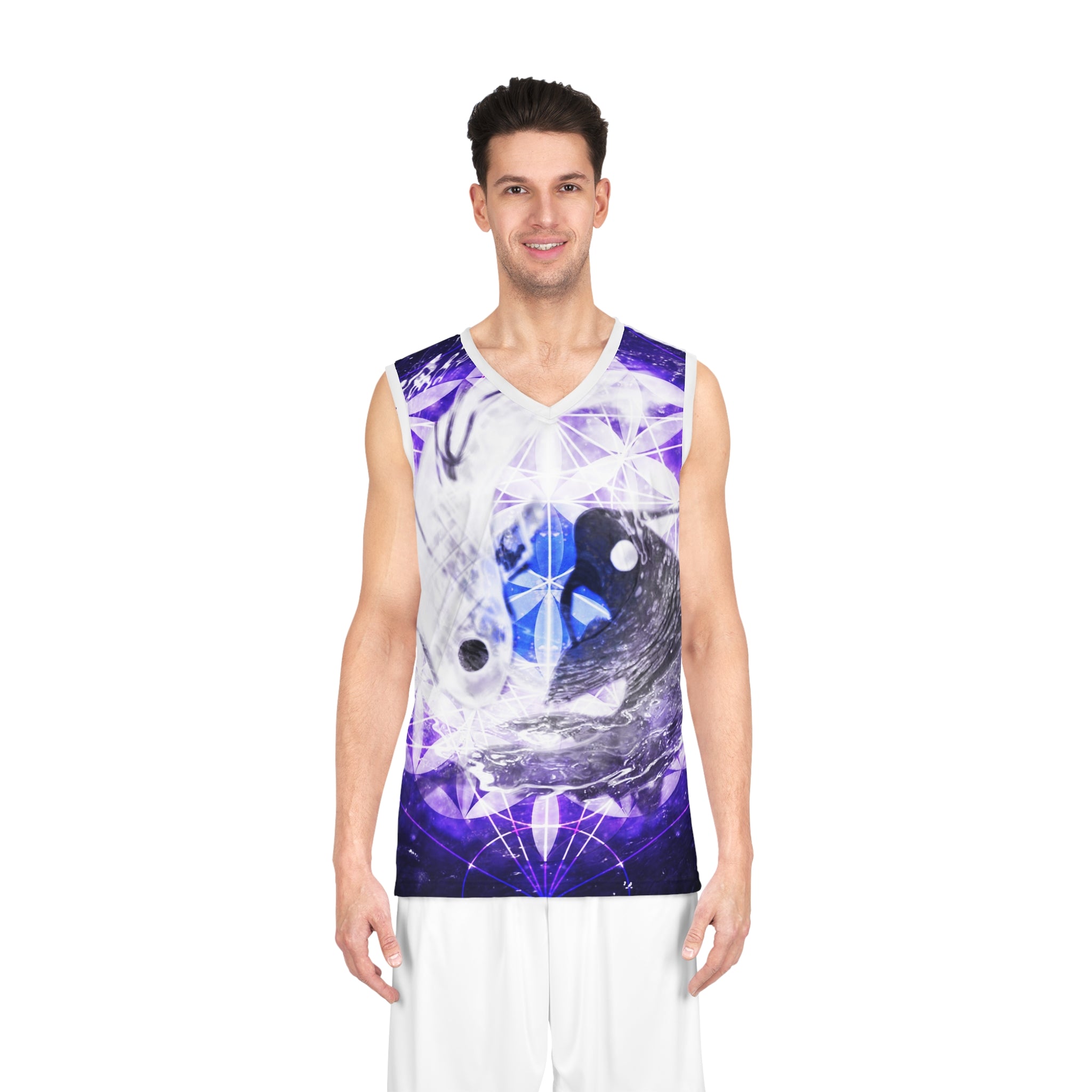 Katerina's We Will Go Home Koi Meditations Basketball Jersey