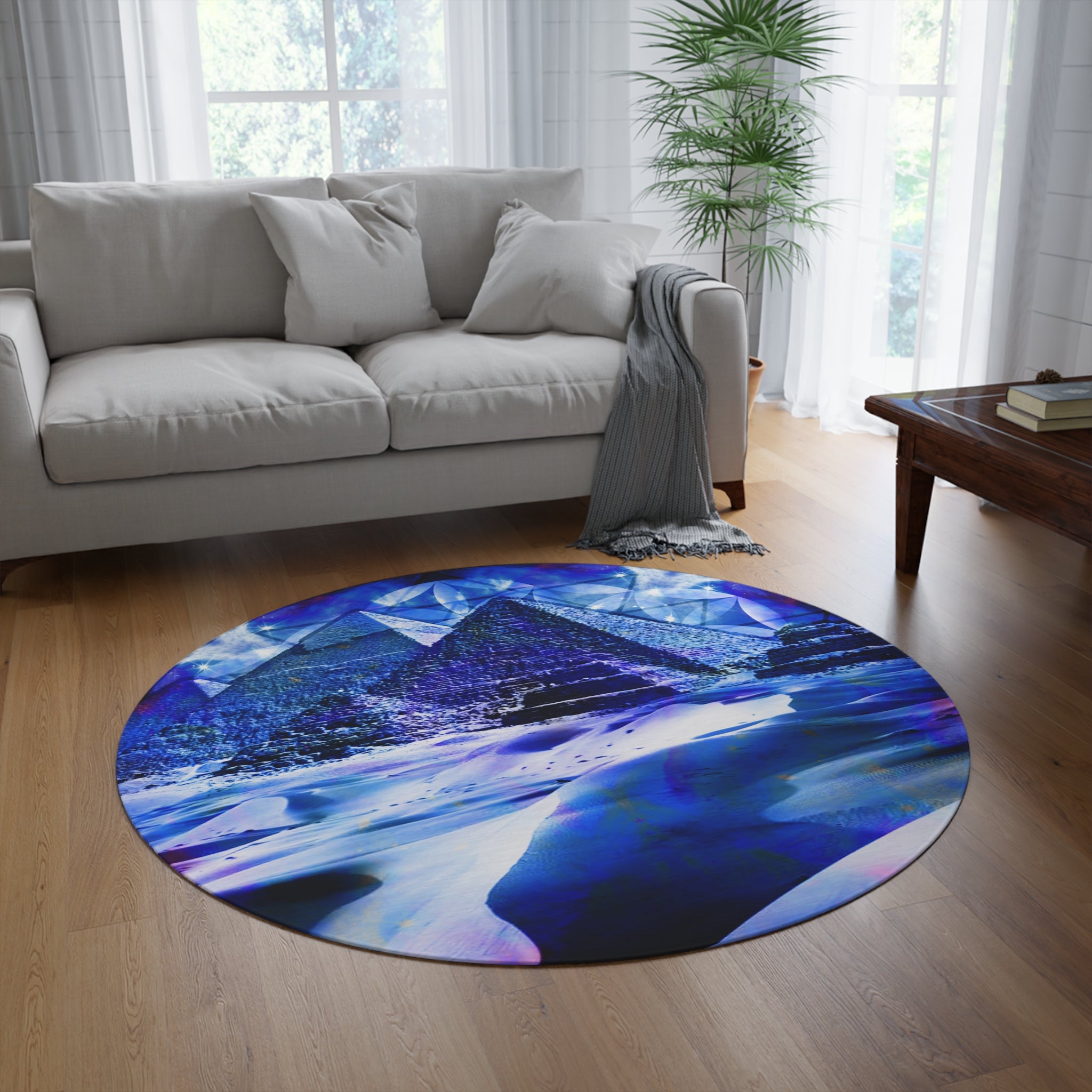 Amen Jin's Duat Meditations Round Rug
