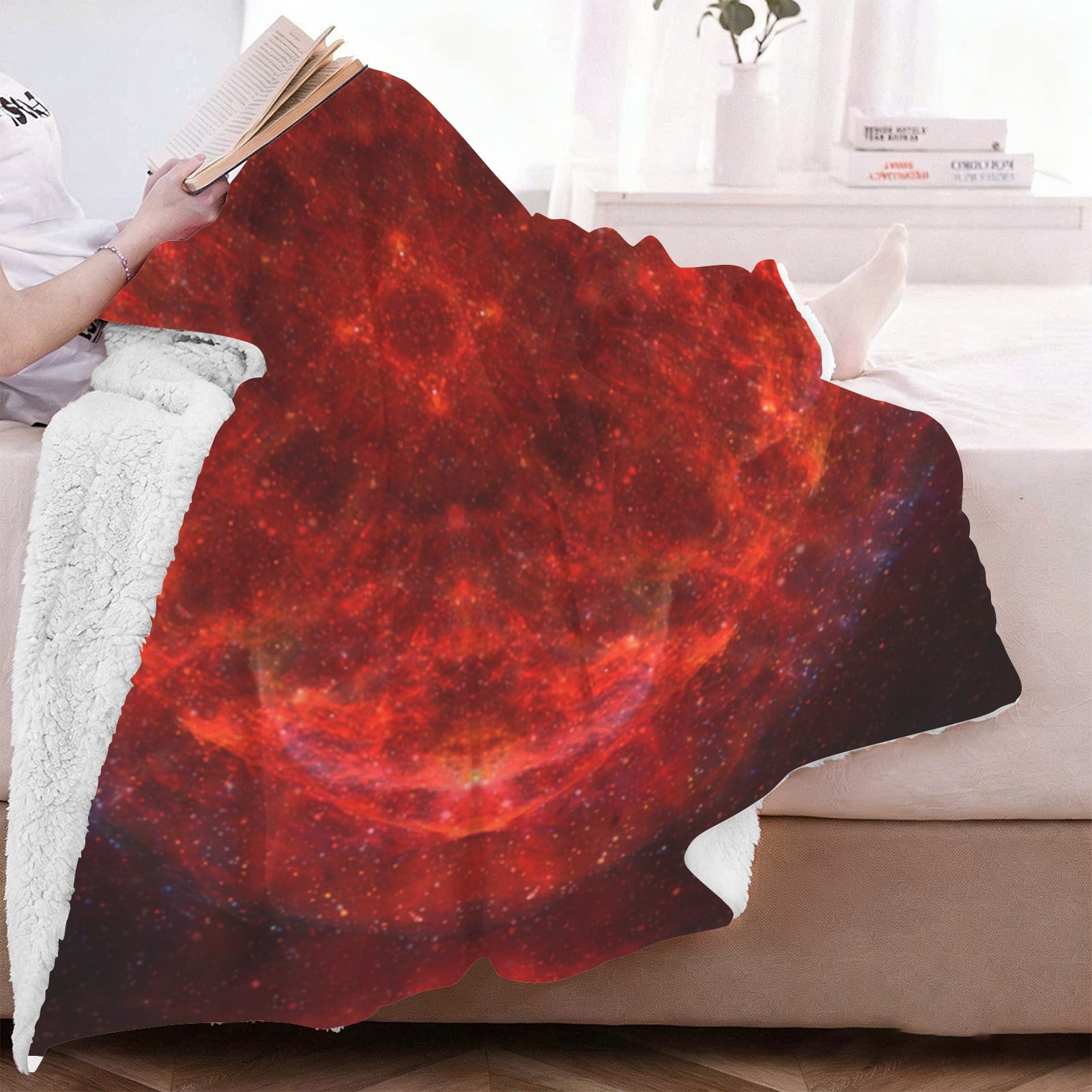 Katerina's Love & Hatred Desires Sherpa Fleece Blanket 60" x 80" | Ships from USA