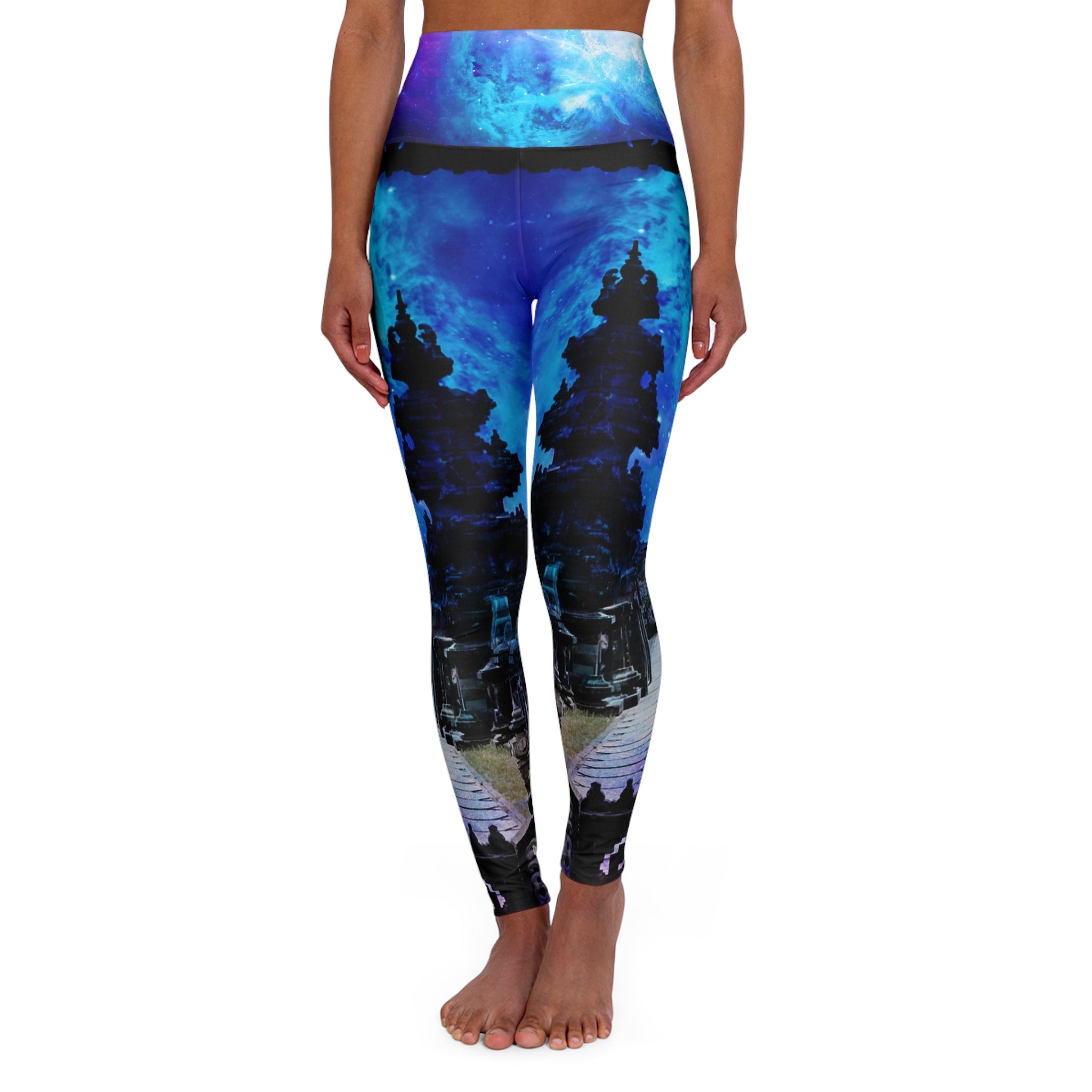 Creation's Heaven Balinese Dreams  High Waisted Yoga Leggings