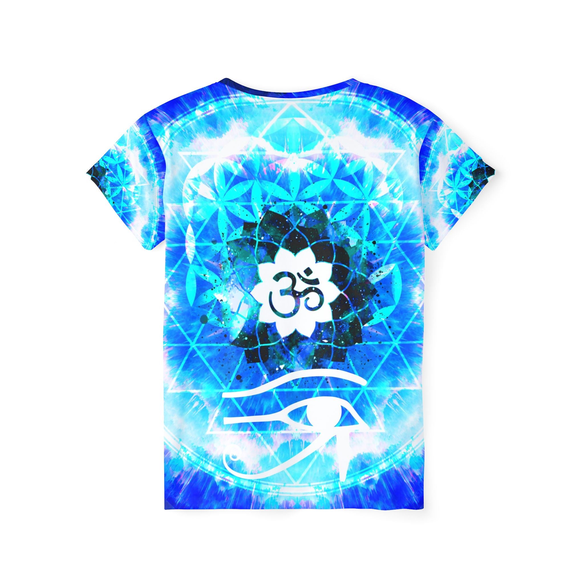 Amen Jin's Blue Sun Fairy Om Meditations Women's Sports Jersey