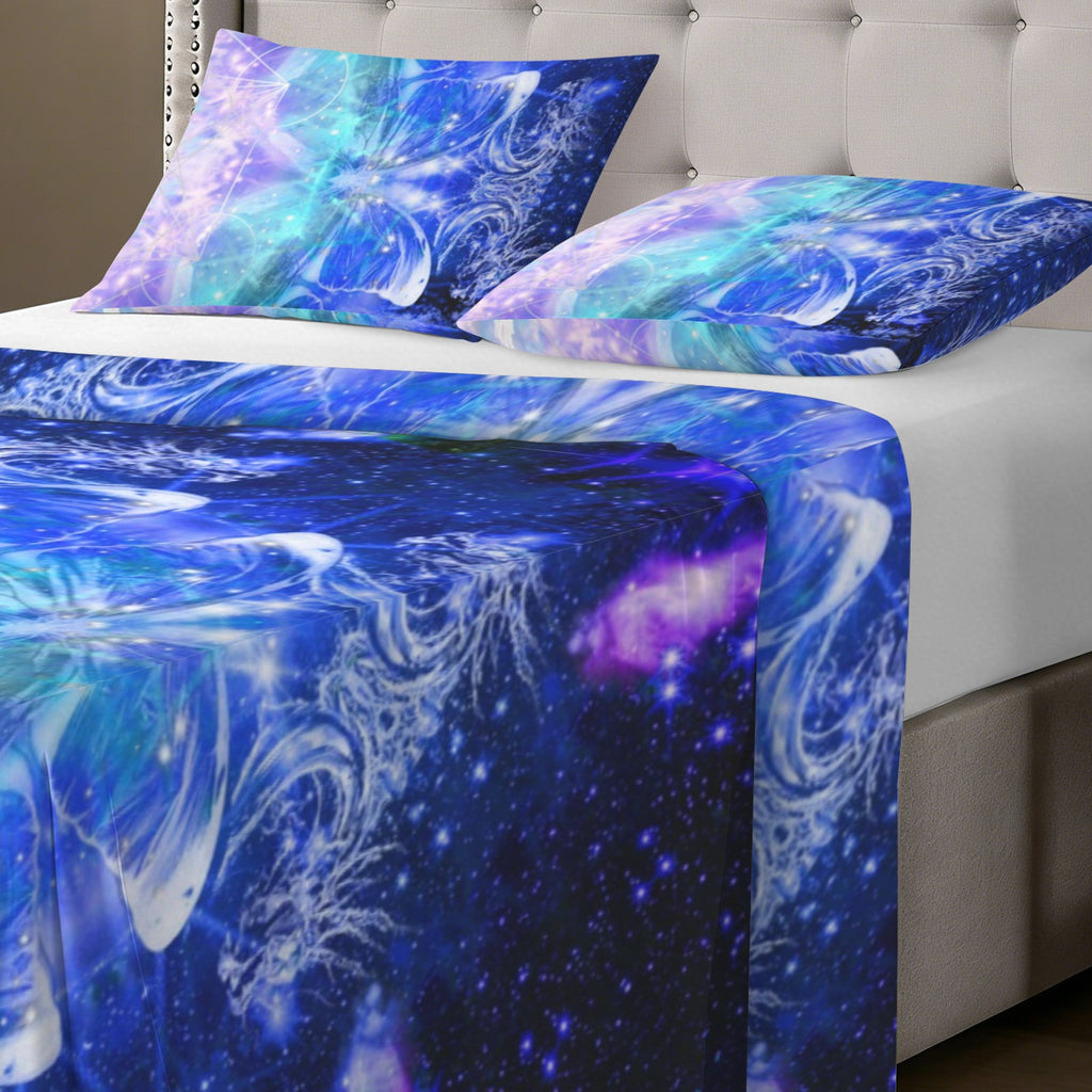 Amen Jin's Katerina's Eros & Psyche Metamorphosis Meditations 3-Piece Bedding Set (Bed Sheet + Pillowcases)  | Ships from USA