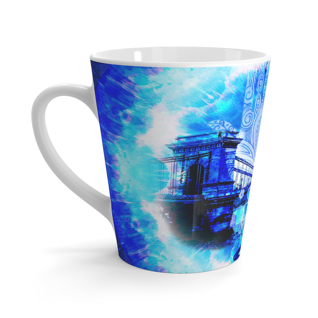 Amen Jin's Blue Sun Budapest Meditations Latte Mug