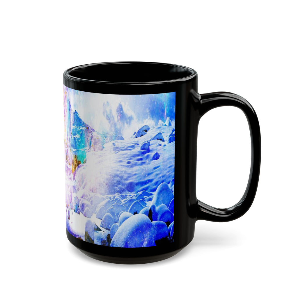 Breathe Again Yule Night Dreams Black Mug