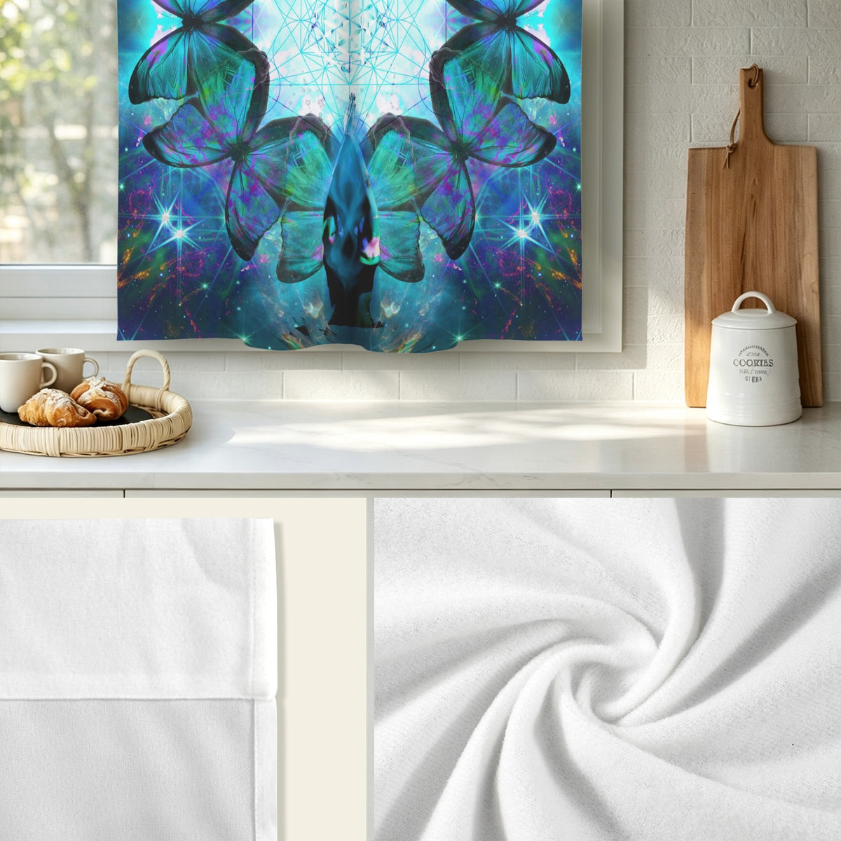 Katerina's Now & Forever Metamorphosis Meditations Window Curtain 52" x 63" ( 1 Piece ) | Ships from USA