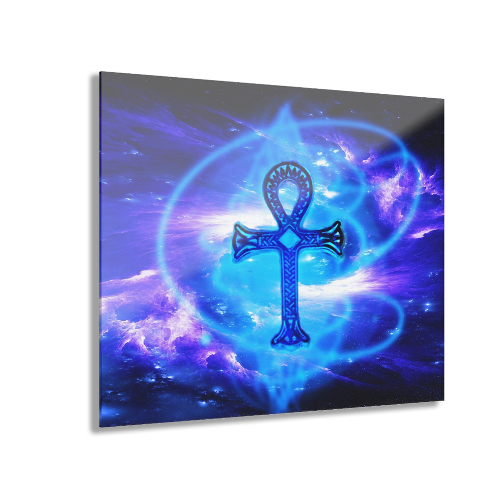 Amethyst Sapphire Ankh Dreams Acrylic Prints (French Cleat Hanging)