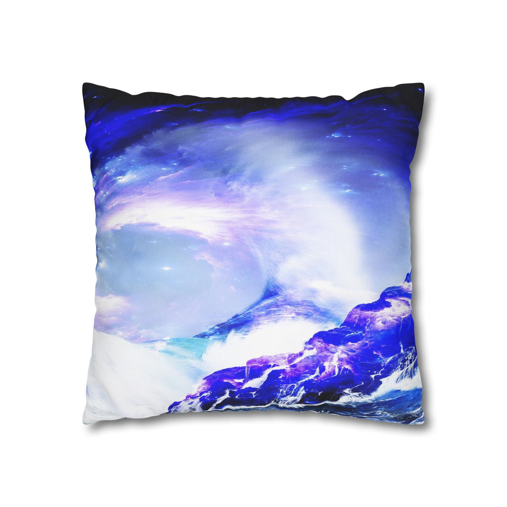 Amethyst Sapphire Serenity Bay Dreams Spun Polyester Pillowcase
