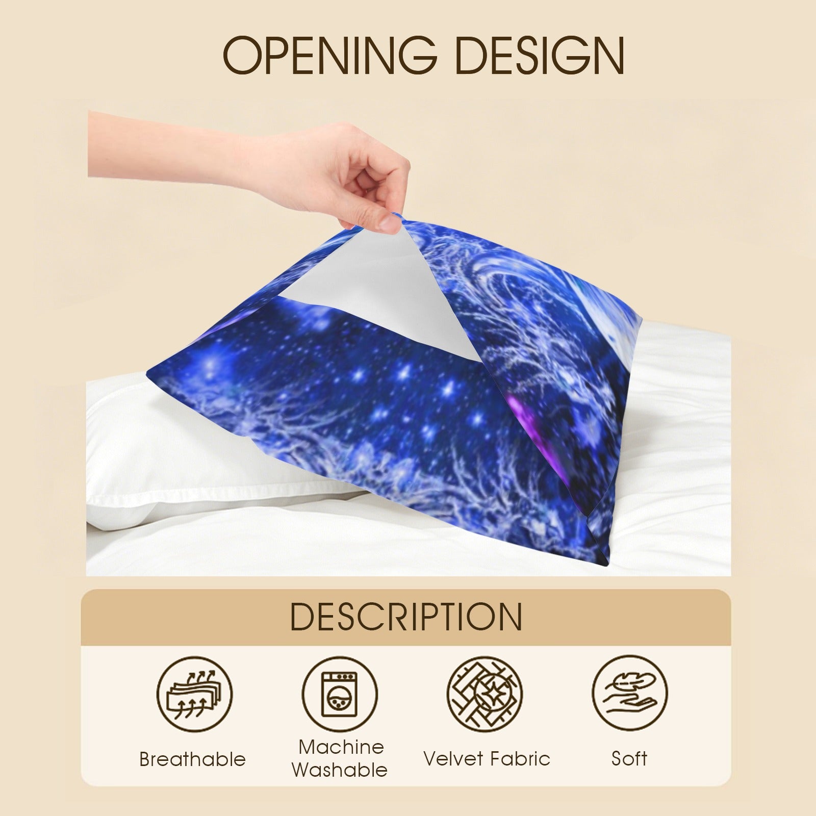 Amen Jin's Katerina's Eros & Psyche Metamorphosis Meditations Pillow Case 36" x 20"  | Ships from USA