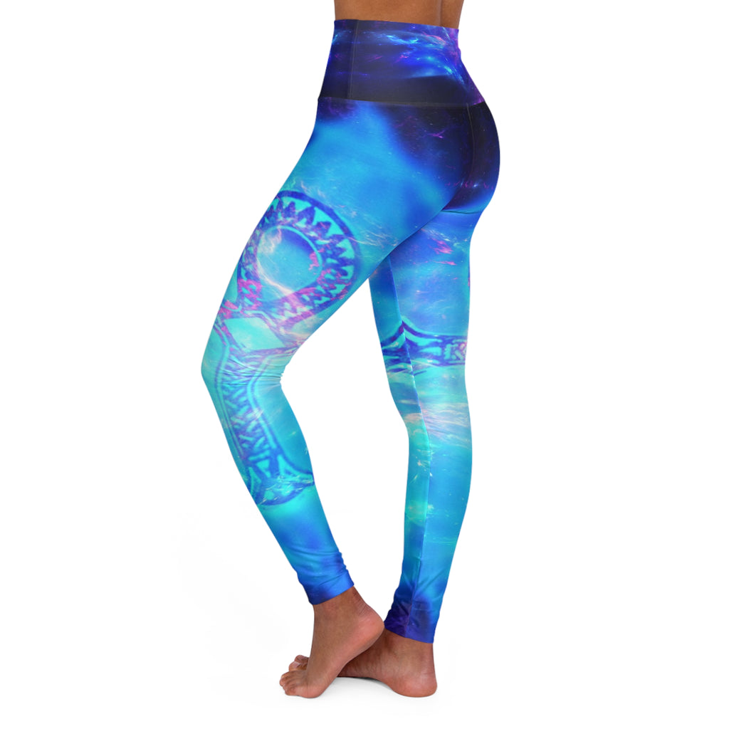 Amethyst Ankh Dreams High Waisted Yoga Leggings