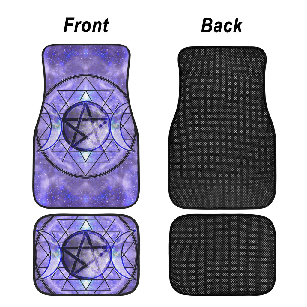 Katerina's Triple Goddess Magickal Desires 4-Piece Car Floor Mats （Customized Separately）| Ships from USA