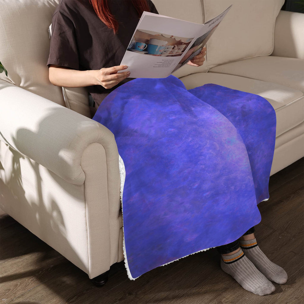 Katerina's Uncertainty in Time & Space Desires Sherpa Fleece Blanket 30" x 40" | Ships from USA