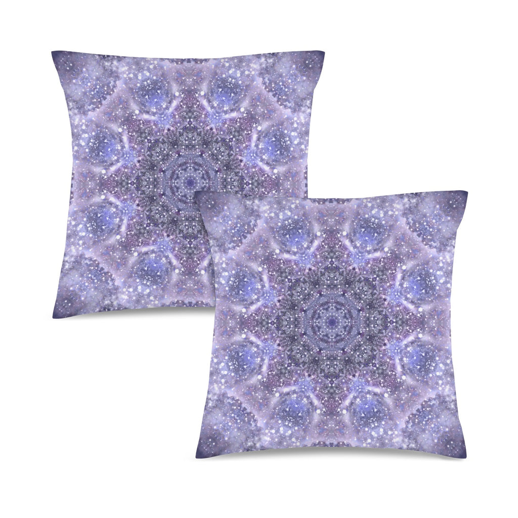 Katerina's Lilac Star Desires Custom Pillow Cases 18" x 18" (2-Pack) | Ships from USA