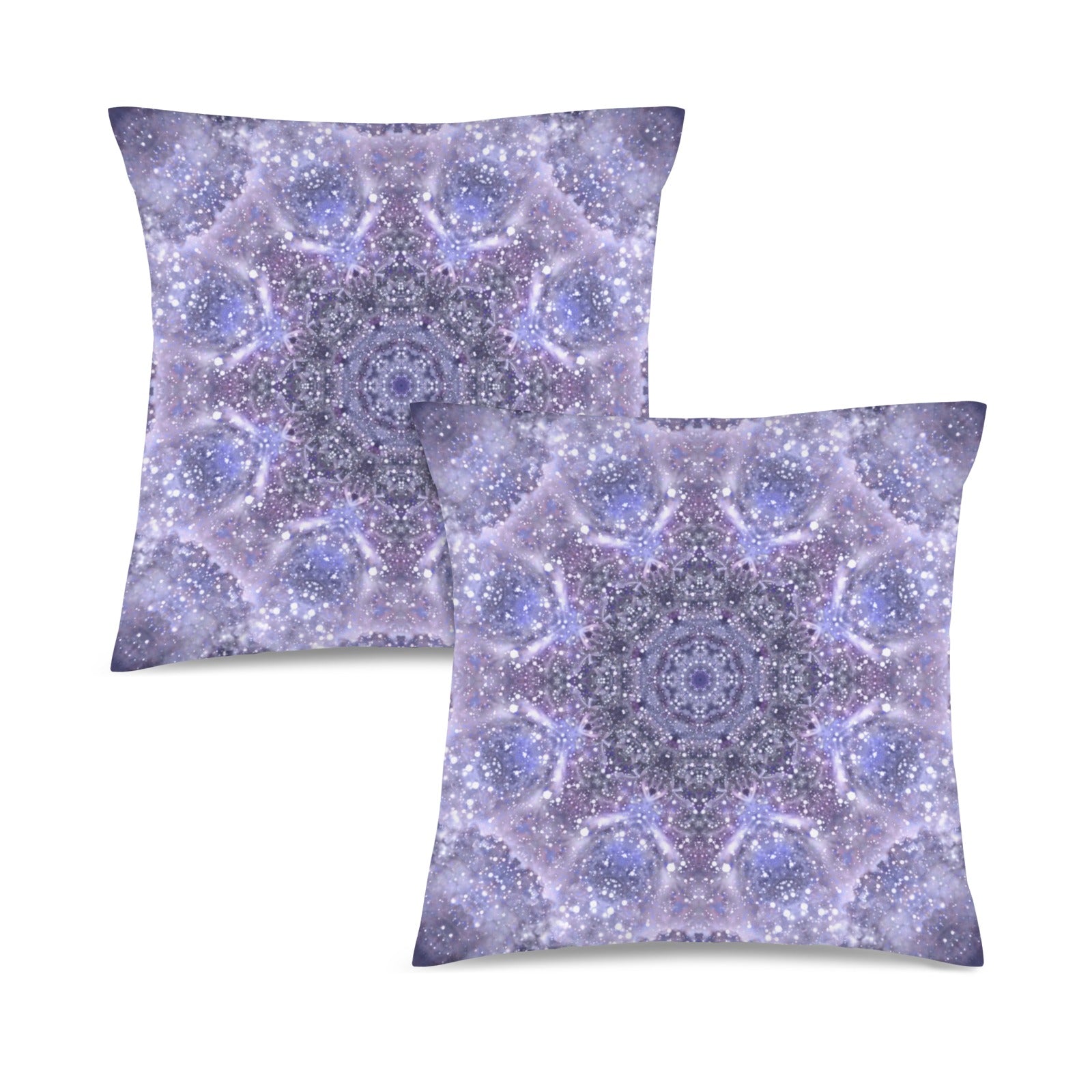 Katerina's Lilac Star Desires Custom Pillow Cases 18" x 18" (2-Pack) | Ships from USA