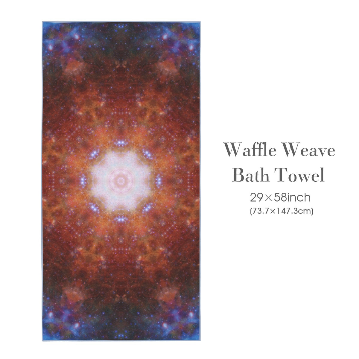 Katerina's Foreverlast Desires Waffle Weave Bath Towel 29" x 58" | Ships from USA