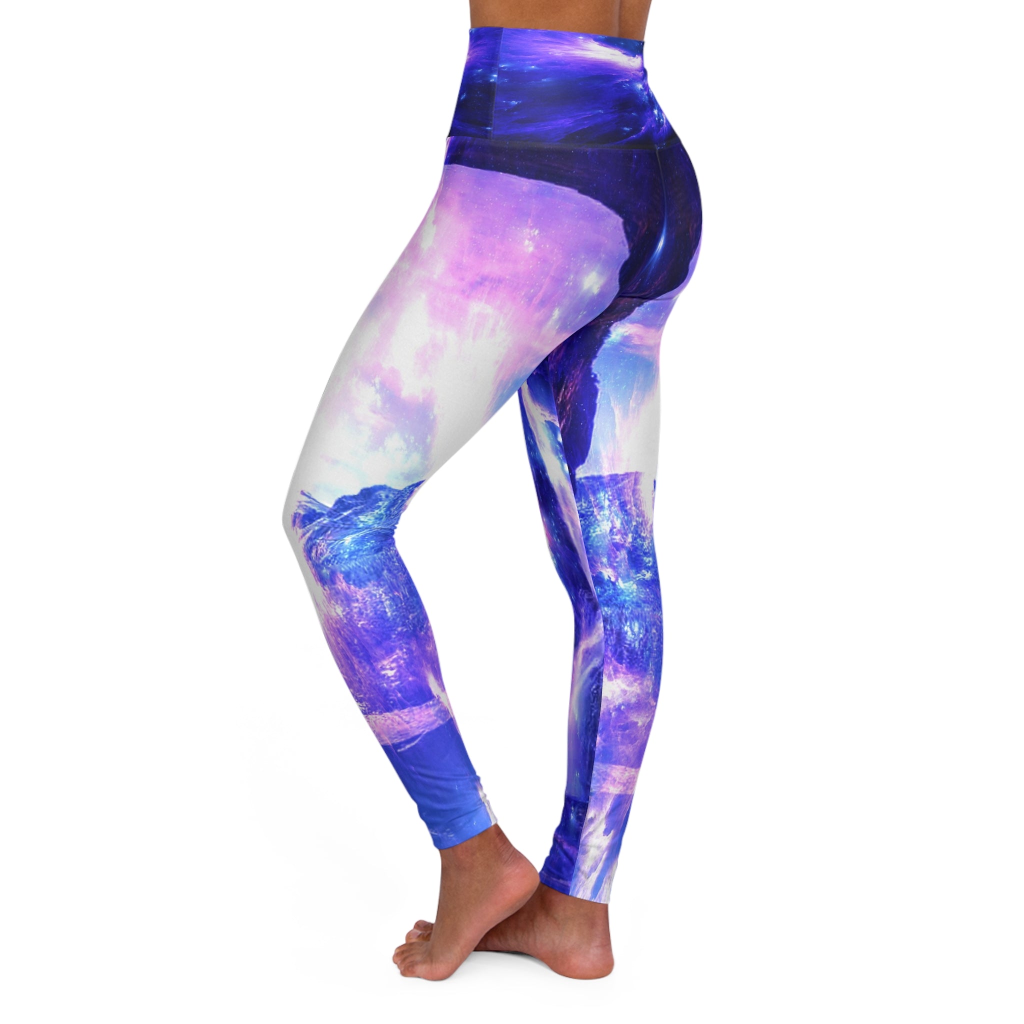 Amethyst Sapphire Hideaway Mountain Dreams High Waisted Yoga Leggings