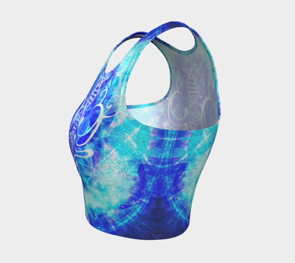Amen Jin's Blue Sun Buddha Meditations Athletic Crop Top