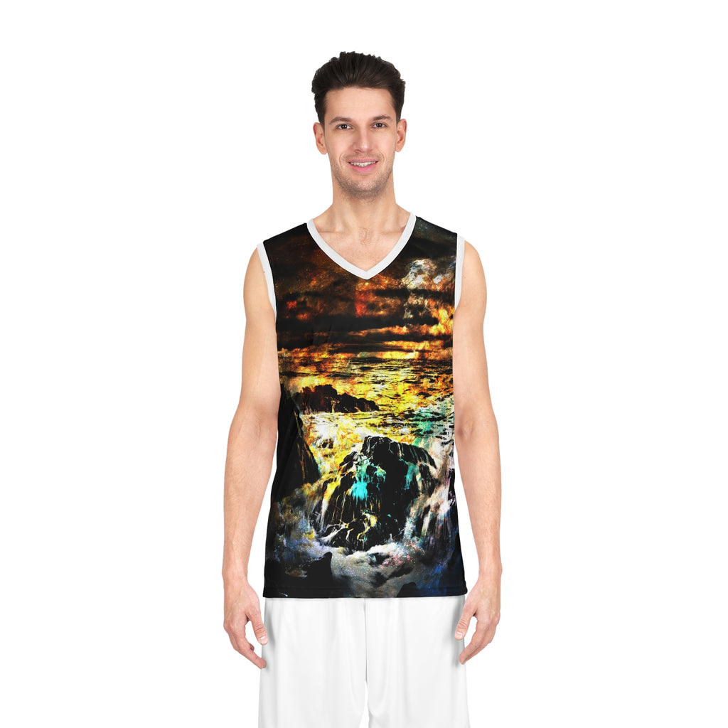 Breathe Again Cosmic Falls Dreams Basketball Jersey