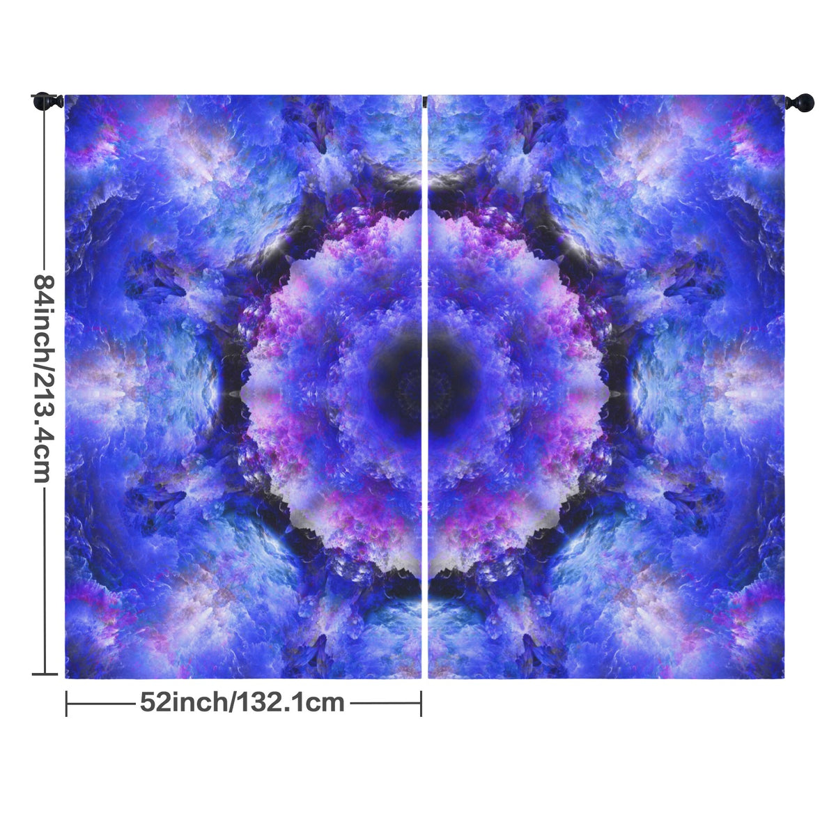 Katerina's I Will Come Again Desires Floor-To-Ceiling Curtain 52x84inch | Ships from USA