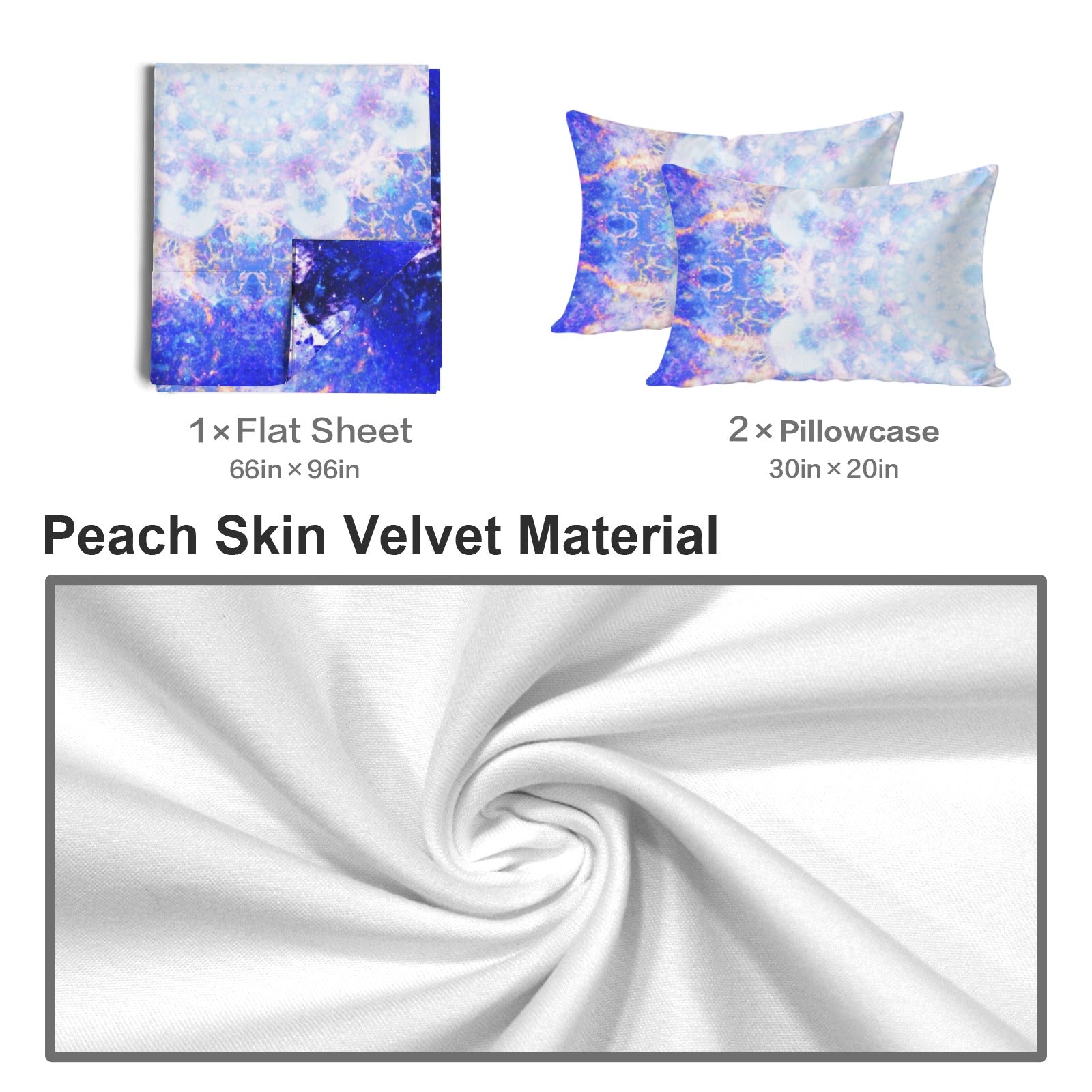 Amen Jin's Katerina's Afterall Desires 3-Piece Bedding Set (Bed Sheet + Pillowcases)  | Ships from USA