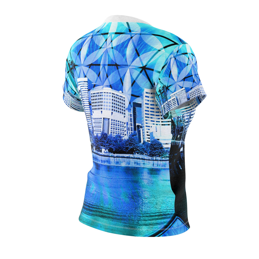 Amen Jin's Blue Sun Portland Meditations Women's Tee