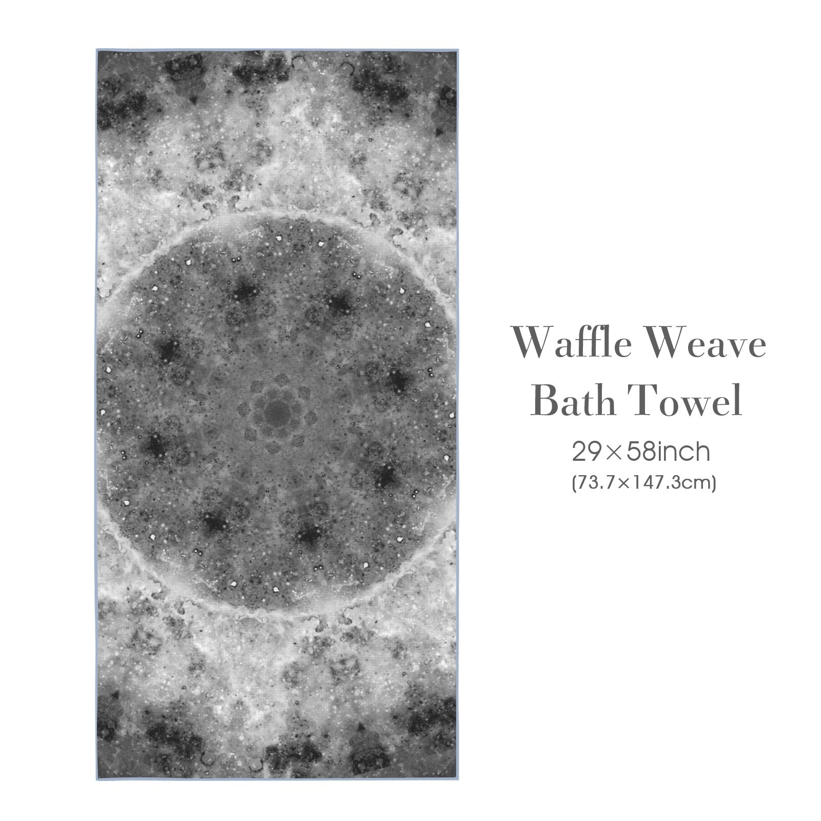 Katerina's You Are Not Forgotten Desires Waffle Weave Bath Towel 29" x 58" | Ships from USA