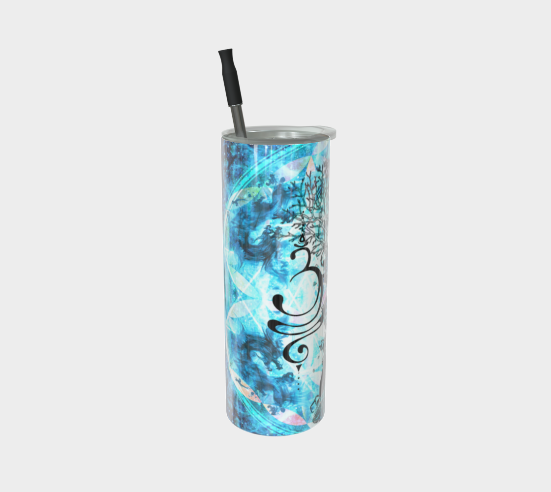Amen Jin's all the White Horses Buddha Meditations Stainless Steel Tumbler