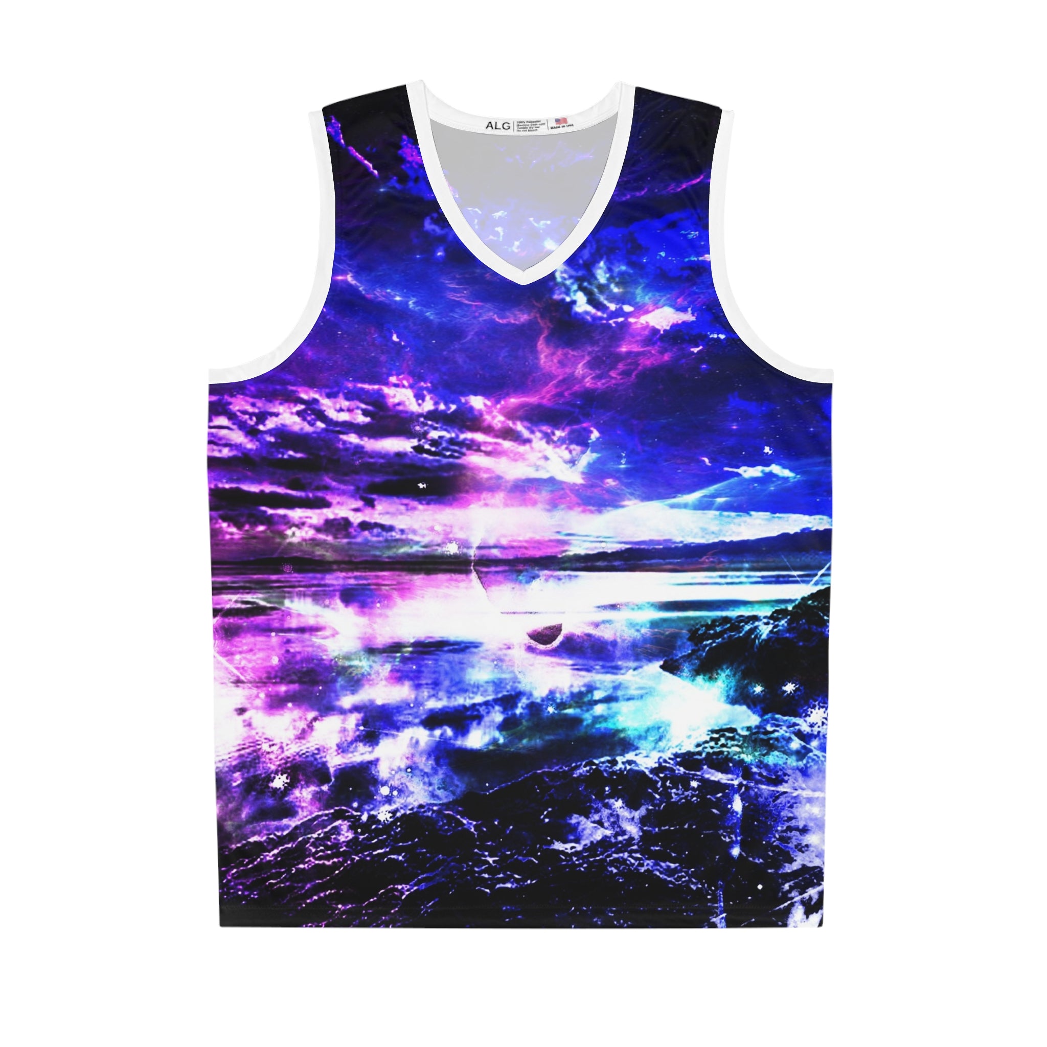 Amethyst Dancing Sea Dreams Basketball Jersey