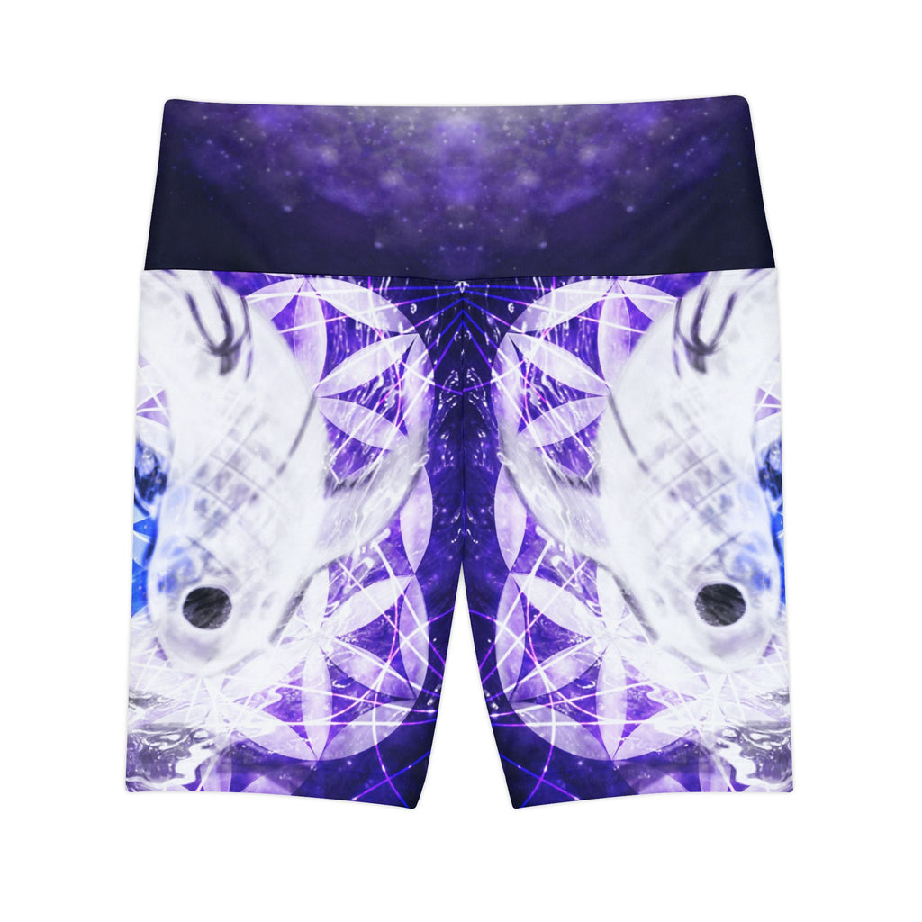 Katerina's We Will Go Home Koi Meditations Women's Workout Shorts