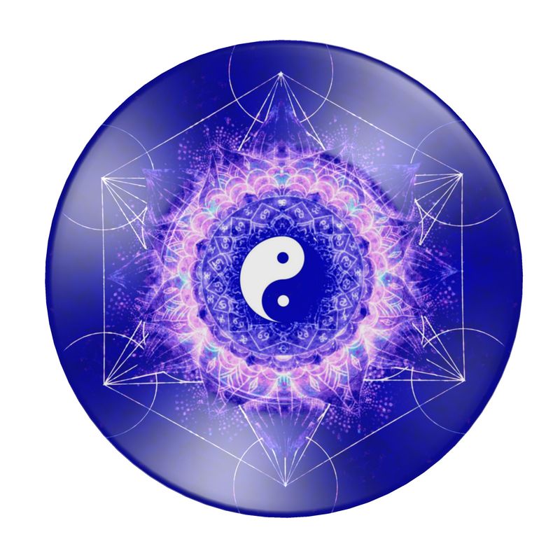 Katerina's Uncertainty in Time & Space Yin Yang Meditations Cup&Saucer