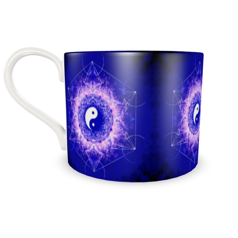 Katerina's Uncertainty in Time & Space Yin Yang Meditations Cup&Saucer