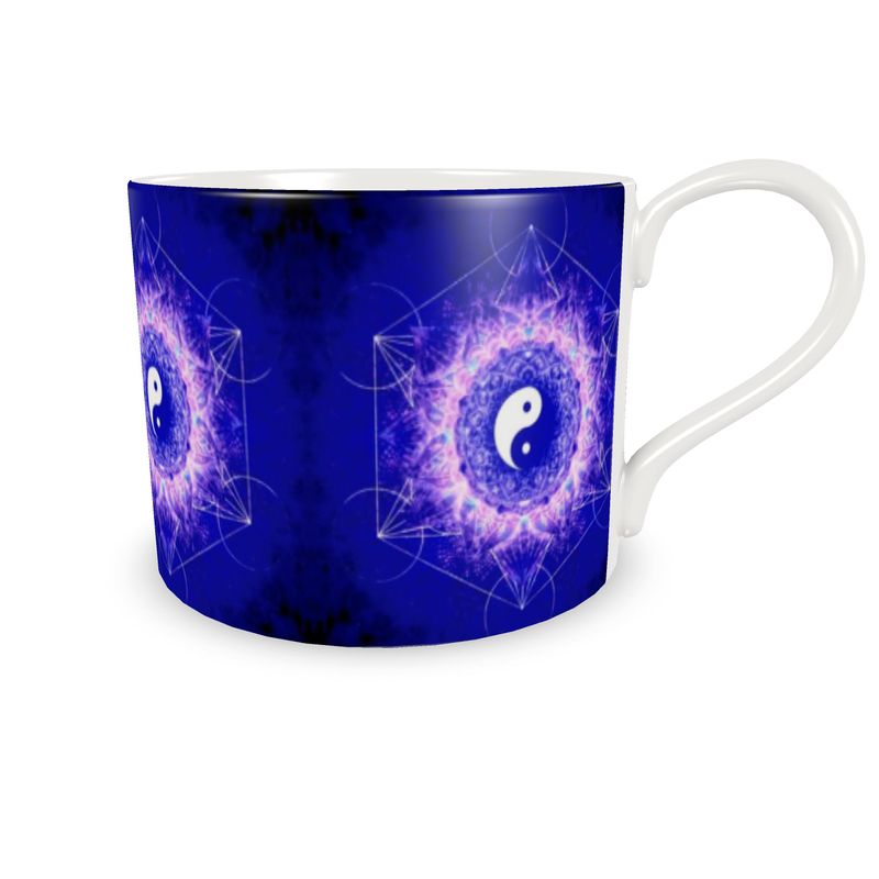 Katerina's Uncertainty in Time & Space Yin Yang Meditations Cup&Saucer