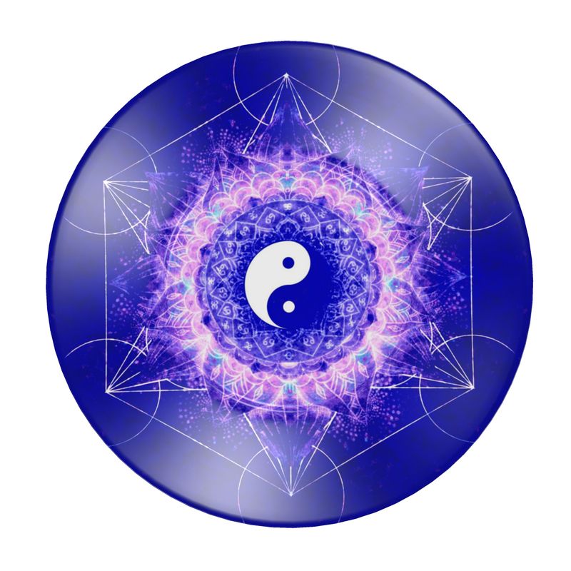 Katerina's Uncertainty in Time & Space Yin Yang Meditations Cup&Saucer