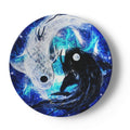 Katerina’s Mandala of Electric Dragon Fire Desires Koi Dreams Plates