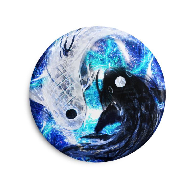Katerina's Mandala of Electric Dragon Fire Desires Koi Dreams Magnet