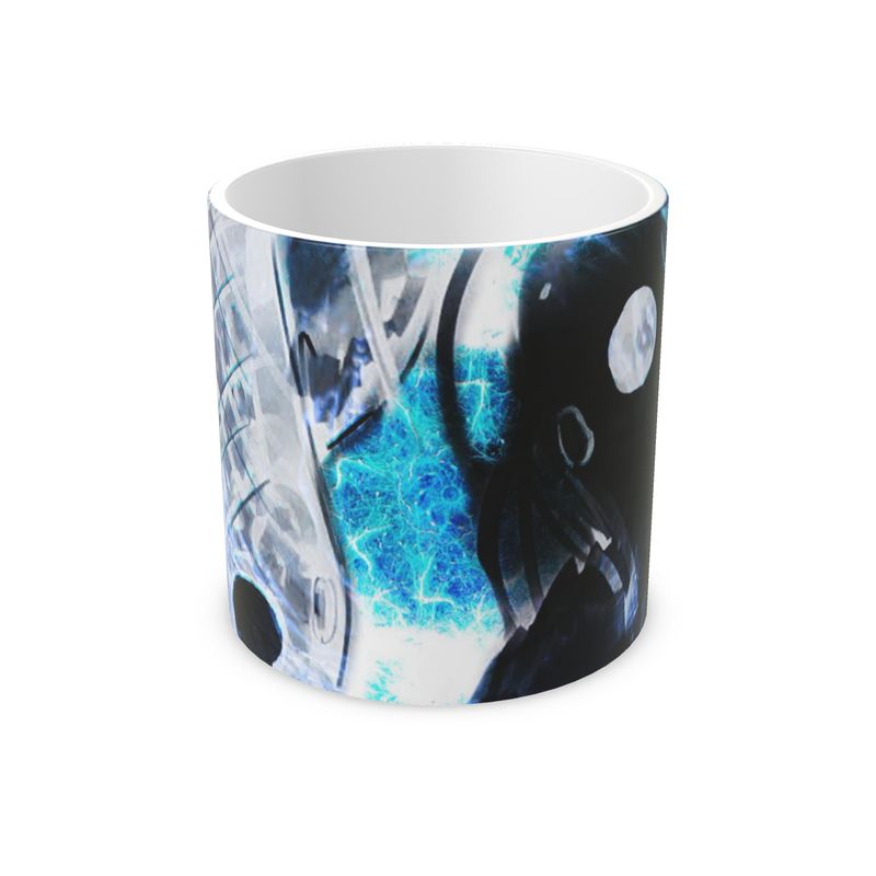 Katerina's Mandala of Electric Dragon Fire Desires Koi Dream Plant Pot
