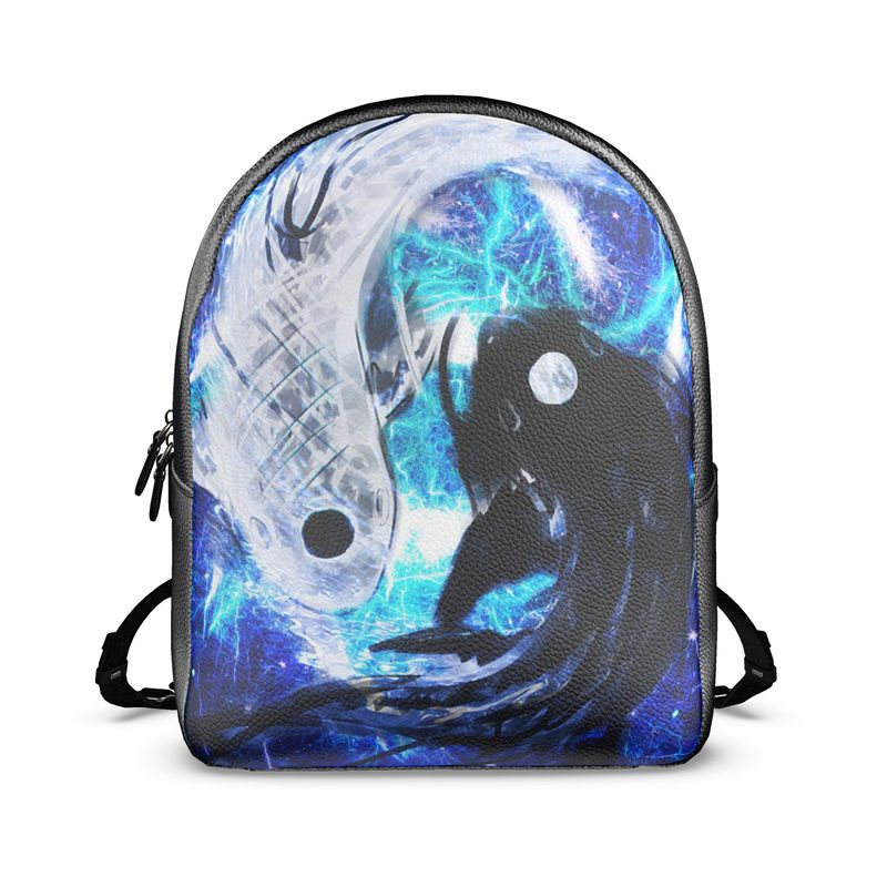 Katerina's Mandala of Electric Dragon Fire Desires Koi Dreams Backpack