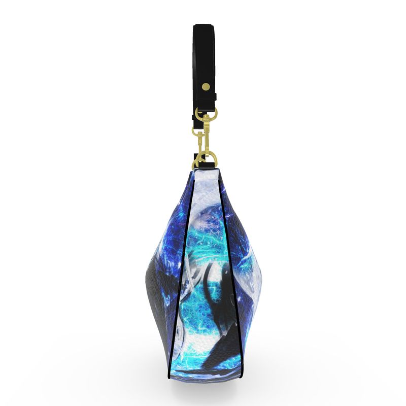 Katerina's Mandala of Electric Dragon Fire Desires Koi Dreams Hobo Bag