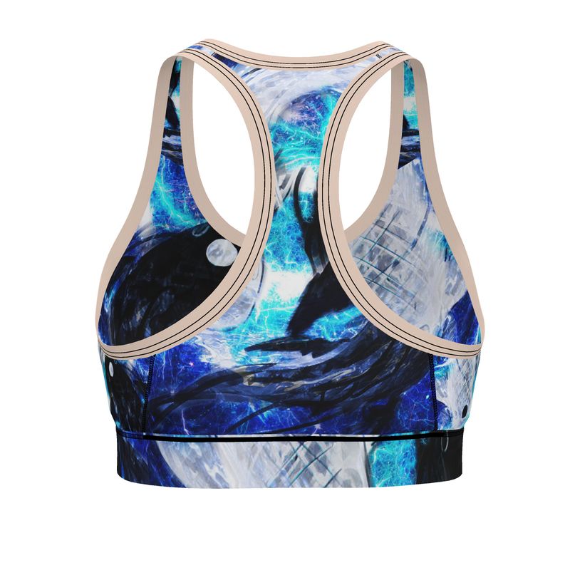 Katerina's Mandala of Electric Dragon Fire Desires Koi Dreams Bra