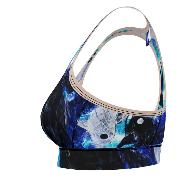 Katerina's Mandala of Electric Dragon Fire Desires Koi Dreams Bra