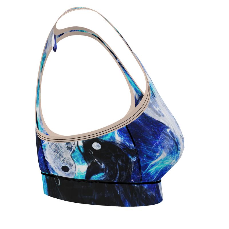Katerina's Mandala of Electric Dragon Fire Desires Koi Dreams Bra
