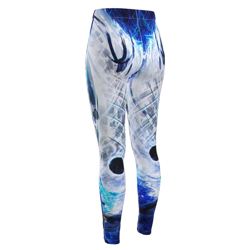 Katerina's Mandala of Electric Dragon Fire Desires Koi Dreams Leggings