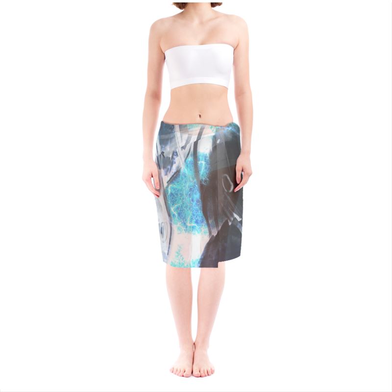 Katerina's Mandala of Electric Dragon Fire Desires Koi Dreams Sarong