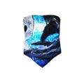 Katerina's Mandala of Electric Dragon Fire Desires Koi Bandana Top