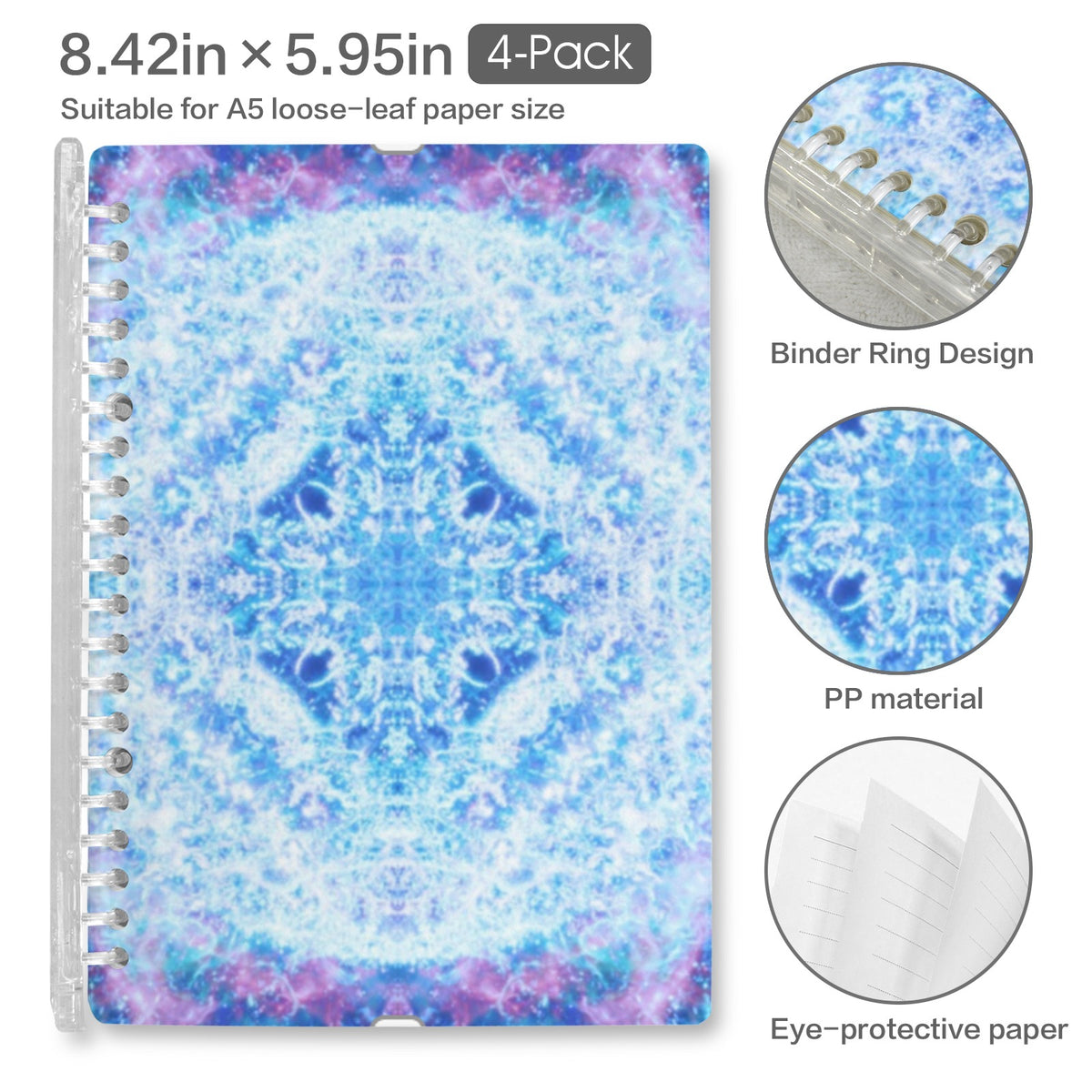 Katerina's Kamar-Taj Desires Loose-Leaf Notebooks ( Cover Print, 4-Pack ) | Ships from USA