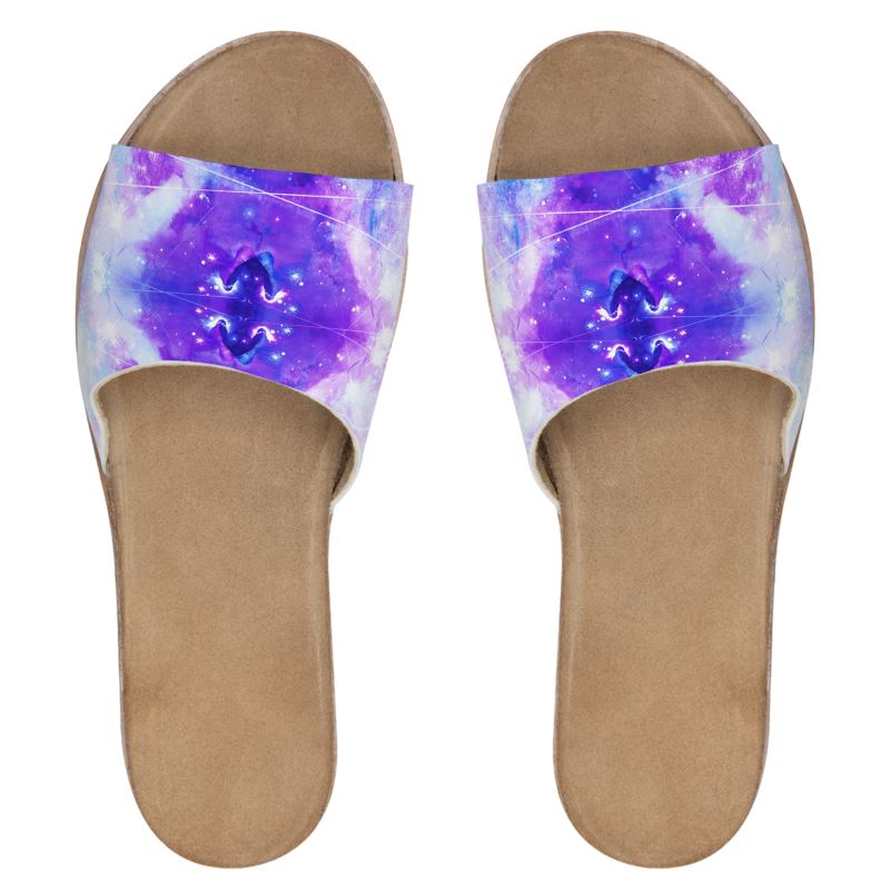Amen Jin's Perfect Union DesiresWomens Leather Sliders