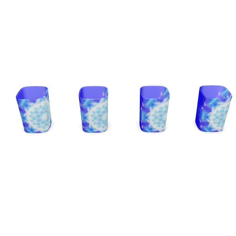 Amen Jin's Dragon's Love Desires Square Shot Glasses (Set of 4)