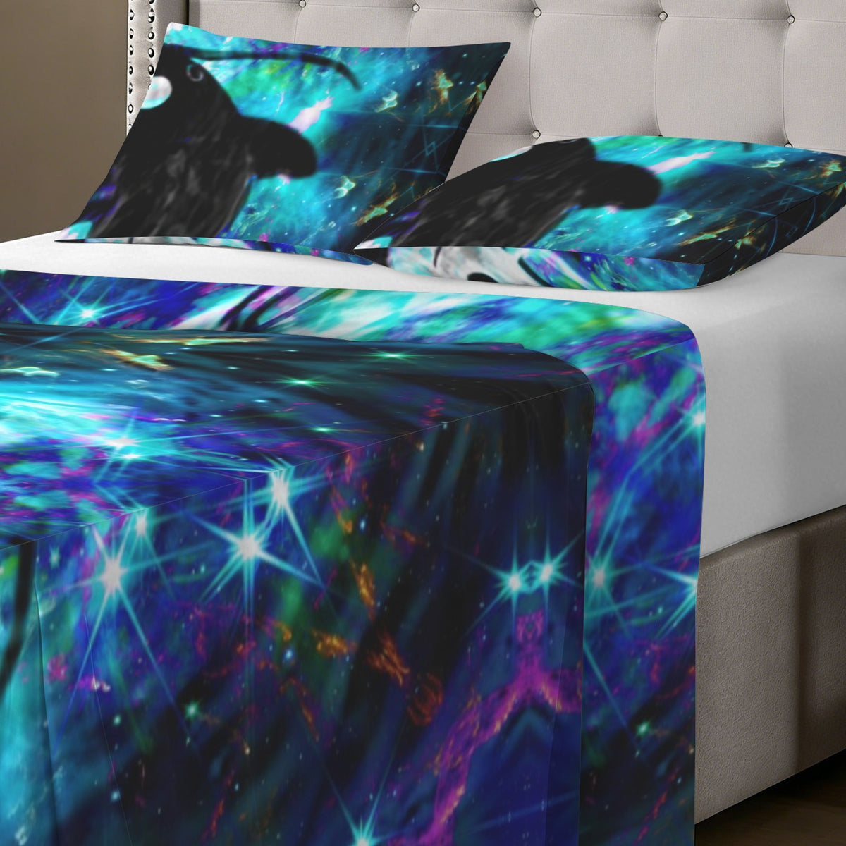 Katerina's Now & Forever Koi Desires 3-Piece Bedding Set (Bed Sheet + Pillowcases)  | Ships from USA