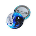 Amen Jin's Blue Fire Desires Koi Dreams Pin Buttons