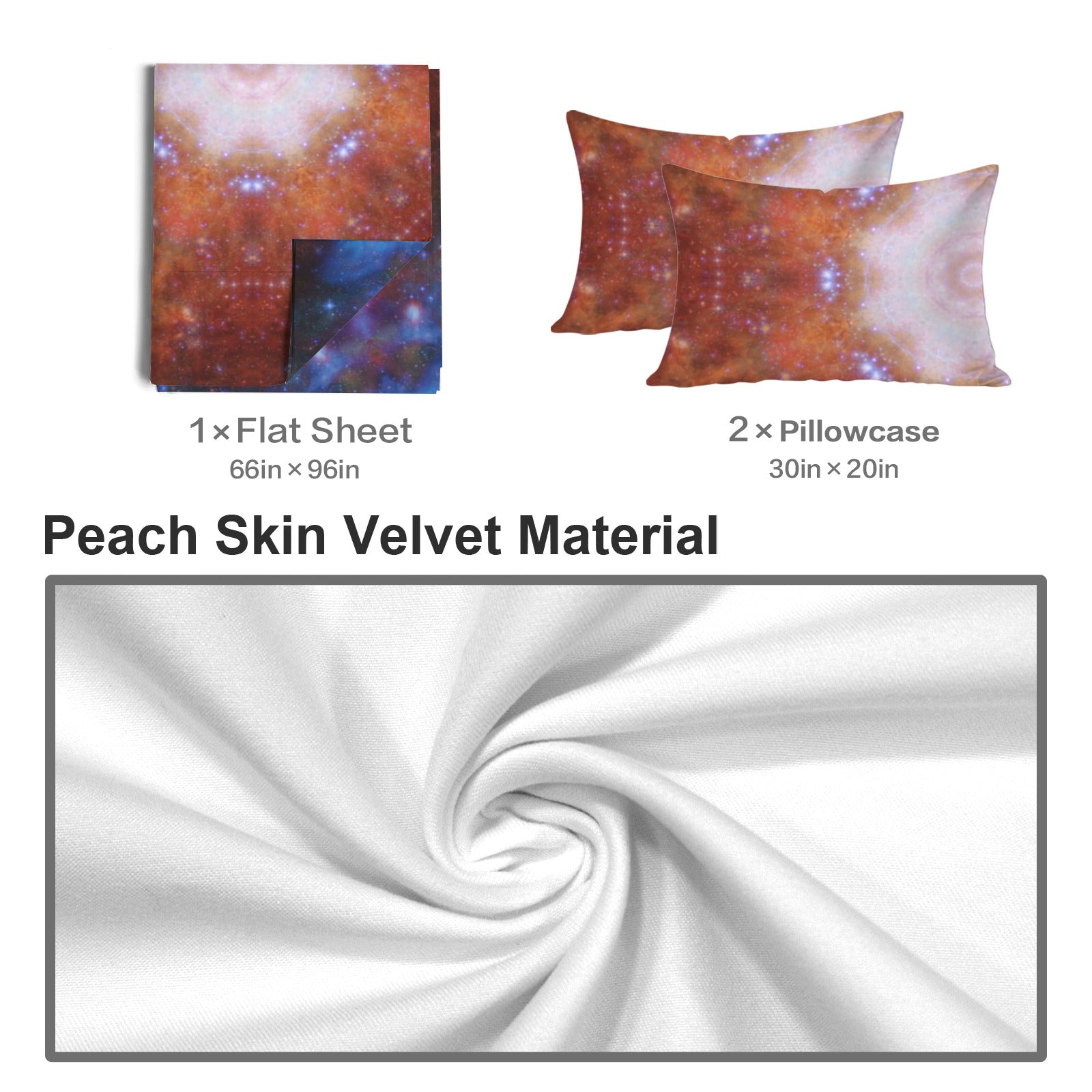 Katerina's Foreverlast Desires 3-Piece Bedding Set (Bed Sheet + Pillowcases)  | Ships from USA
